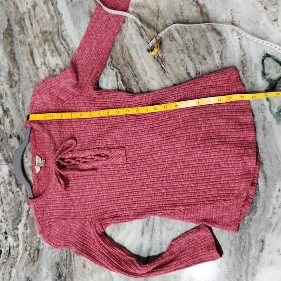 Tie front Lucky Brand sweater - Picture 7 of 8